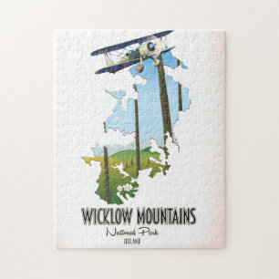 wicklow mountains national park ireland map jigsaw puzzle