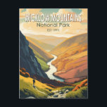 Wicklow Mountains National Park Ireland Travel Art Postcard<br><div class="desc">Wicklow Mountains vector art design. The park stretches through County Wicklow as well as small areas of South Dublin and Dún Laoghaire.</div>