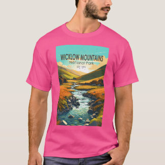 Wicklow Mountains National Park River Travel Art V T-Shirt