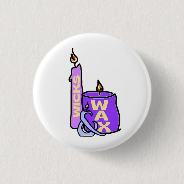 Wicks and Wax Collectable Pin (Front)