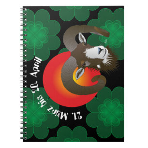 Widder 21. März bis 20. April Notizheft Notebook