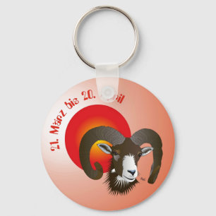 Widder - Sternbild Schlüsselanhänger Key Ring