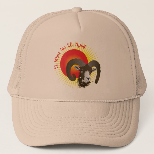 Widder - Sternzeichen Cap (Front)