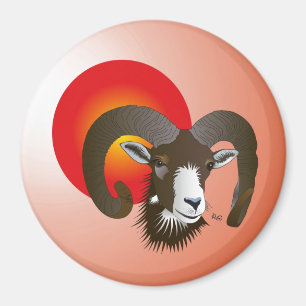 Widder - Tierkreiszeichen Magnet