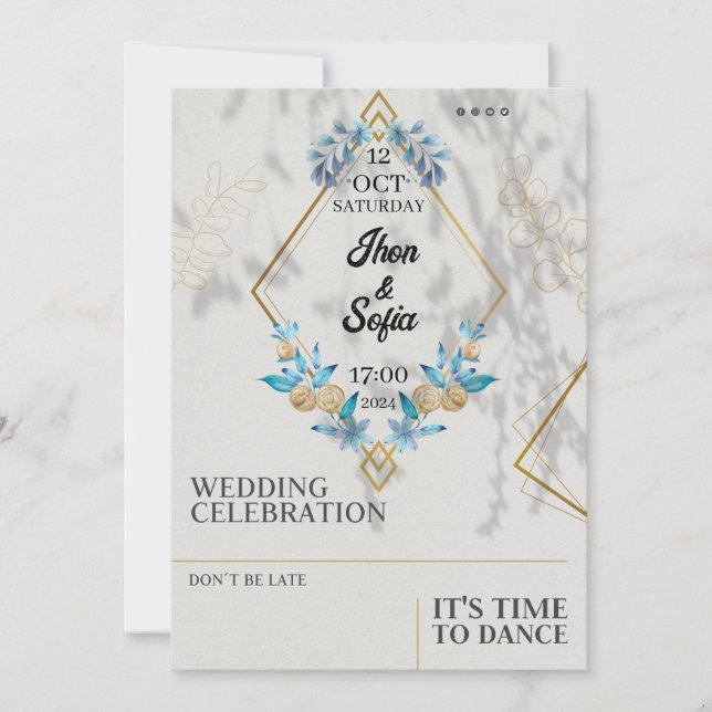widding invitation (Front)