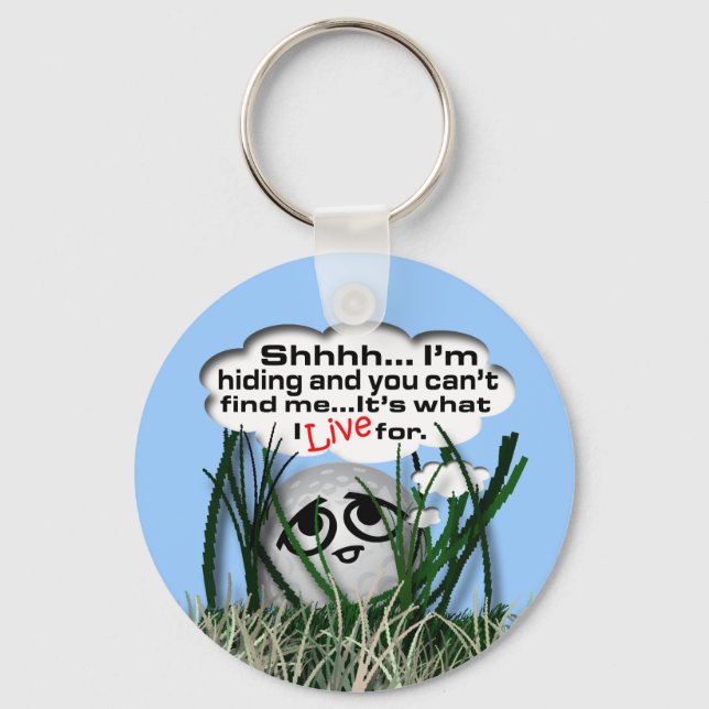 Widdle Ball in the Rough Key Ring (Front)