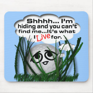 Widdle Ball in the Rough Mouse Mat