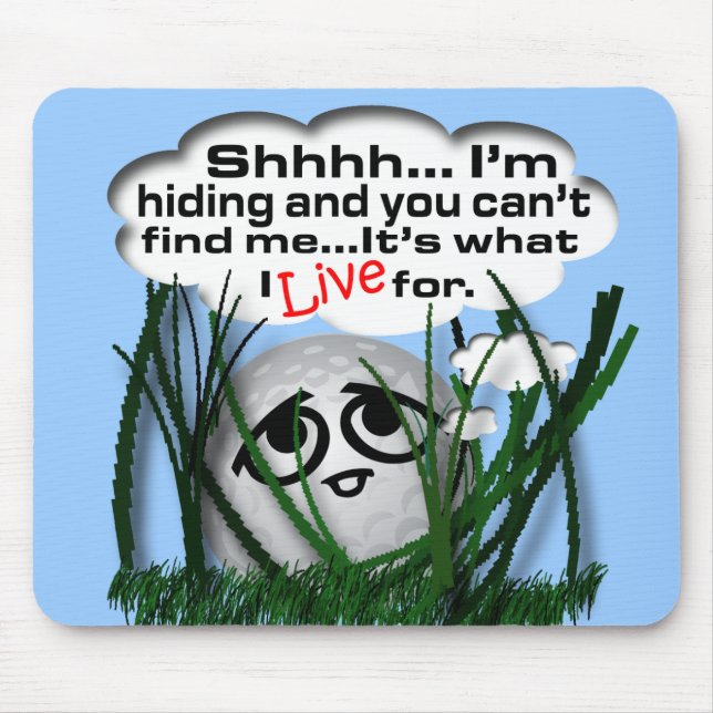 Widdle Ball in the Rough Mouse Mat (Front)