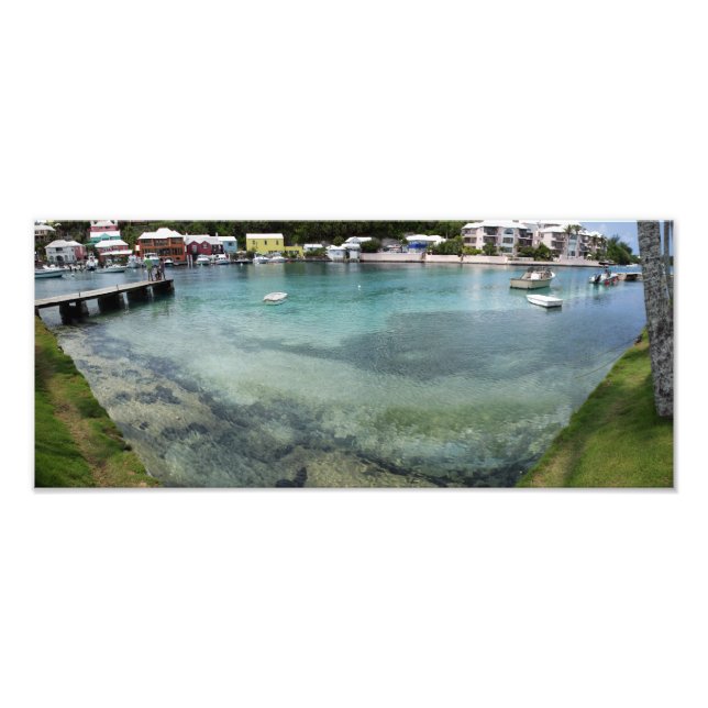 Wide-angle panorama of Flatts Inlet Photo Print (Front)