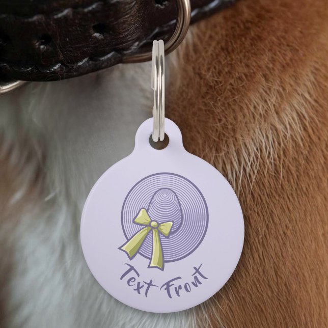 Wide Brimmed Hat Lilac Pet Tag (Creator Uploaded)
