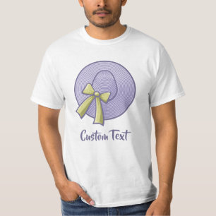 Wide Brimmed Hat Lilac T-Shirt