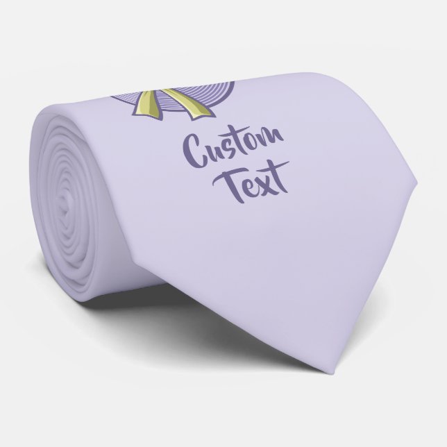 Wide Brimmed Hat Lilac Tie (Rolled)