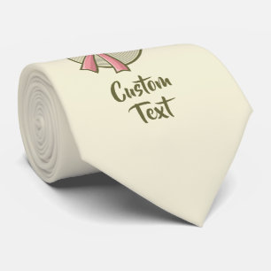 Wide Brimmed Hat Yellow Tie