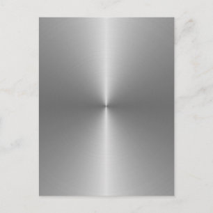 wide circular steel postcard