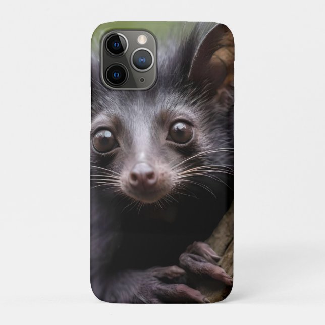 "Wide-Eyed Aye-Aye in a Tree" Case-Mate iPhone Case (Back)