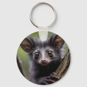 Wide Eyed Aye Aye In A Tree, Key Ring