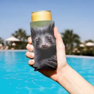 "Wide-Eyed Aye-Aye in a Tree" Seltzer Can Cooler