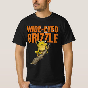 Wide-Eyed Grizzle Green Frog T-Shirt