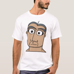 Wide-Eyed Minimalist Portrait T-Shirt
