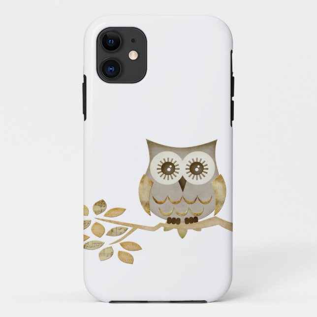 Wide Eyes Owl in Tree Case (Back)