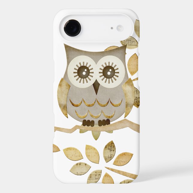 Wide Eyes Owl in Tree Case-Mate iPhone Case (Back)
