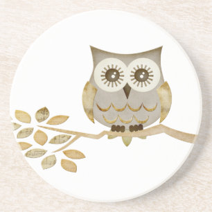 Wide Eyes Owl in Tree Coaster
