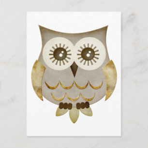 Wide Eyes Owl Postcard