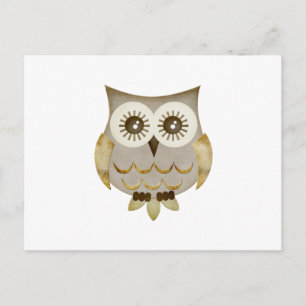 Wide Eyes Owl Postcard