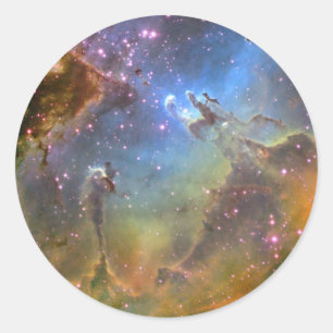 Wide-Field Image of the Eagle Nebula Classic Round Sticker