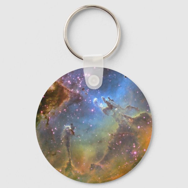 Wide-Field Image of the Eagle Nebula Key Ring (Front)