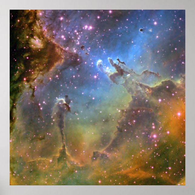 Wide-Field Image of the Eagle Nebula Poster (Front)