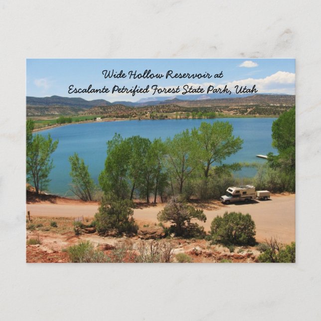 Wide Hollow Reservoir Postcard (Front)