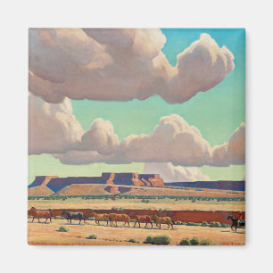 Wide Lands of the Navajo by Maynard Dixon Magnet