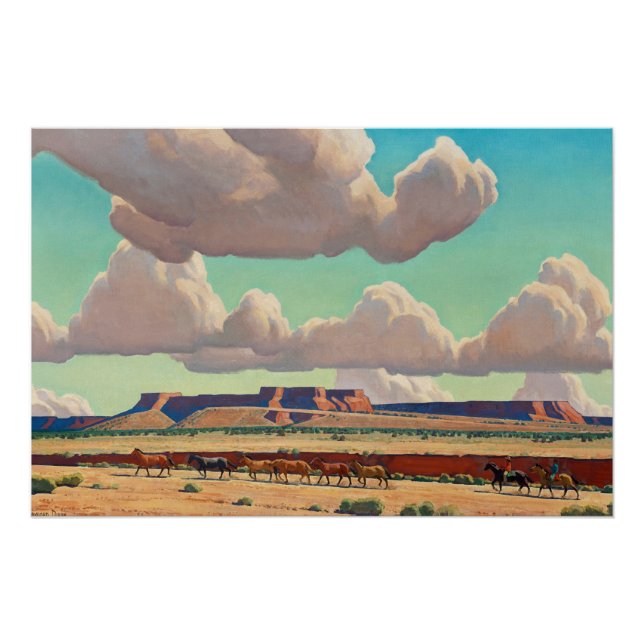 Wide Lands of the Navajo by Maynard Dixon Poster (Front)