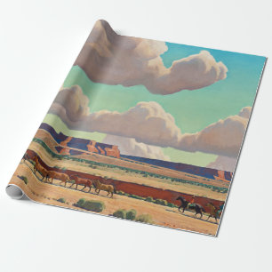 Wide Lands of the Navajo by Maynard Dixon  Wrapping Paper