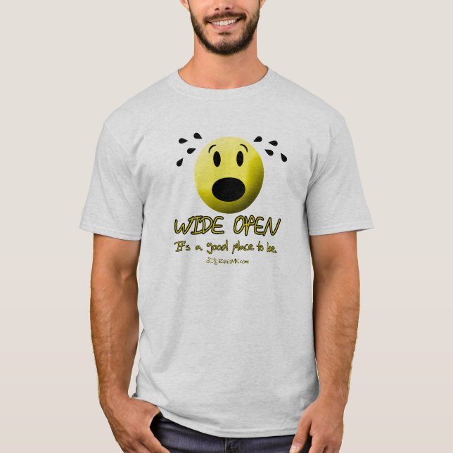 Wide Open Motorcycle TeeShirt T-Shirt (Front)