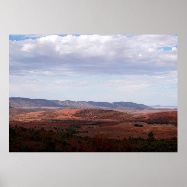 Wide open space of the Australian outback Poster (Front)