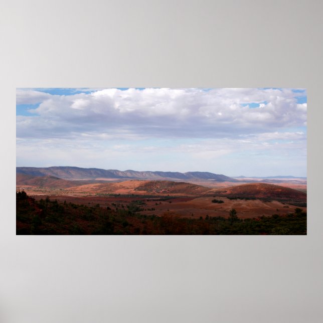 Wide open space of the Australian outback Poster (Front)