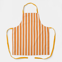 Wide Orange White Stripes