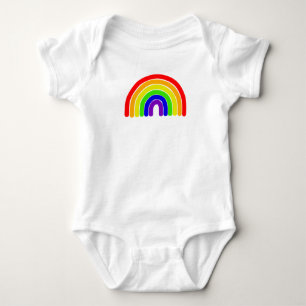 Wide Rainbow Baby Bodysuit
