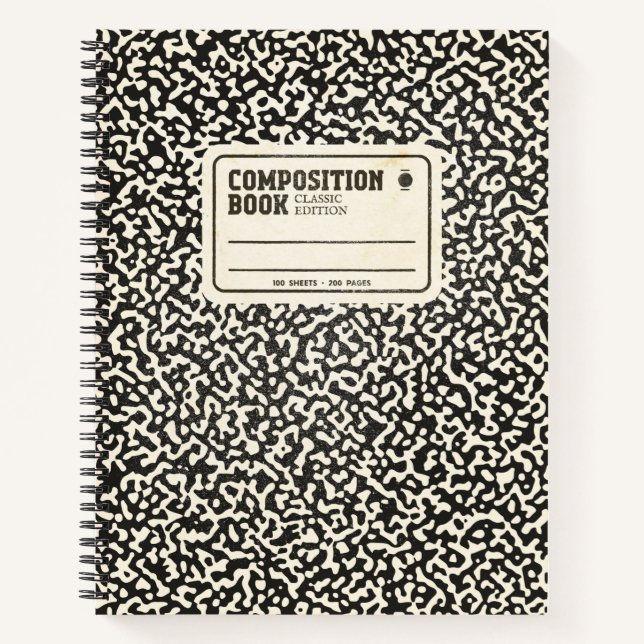 Wide Ruled Brown Composition Notebook (Front)