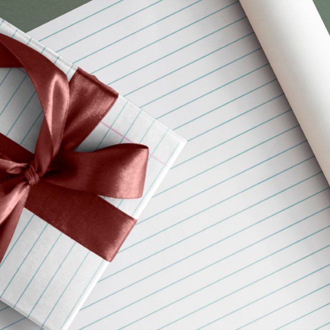 Wide Ruled Notebook Wrapping Paper (Creator Uploaded)