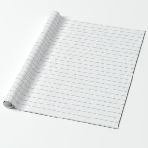Wide Ruled Notebook Wrapping Paper