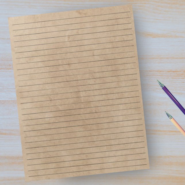 Wide Ruled Paper - Tan Vintage Paper Background Notepad (Creator Uploaded)