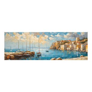 Wide Seascape Mediterranean Quiet Coastal Retreat Photo Print