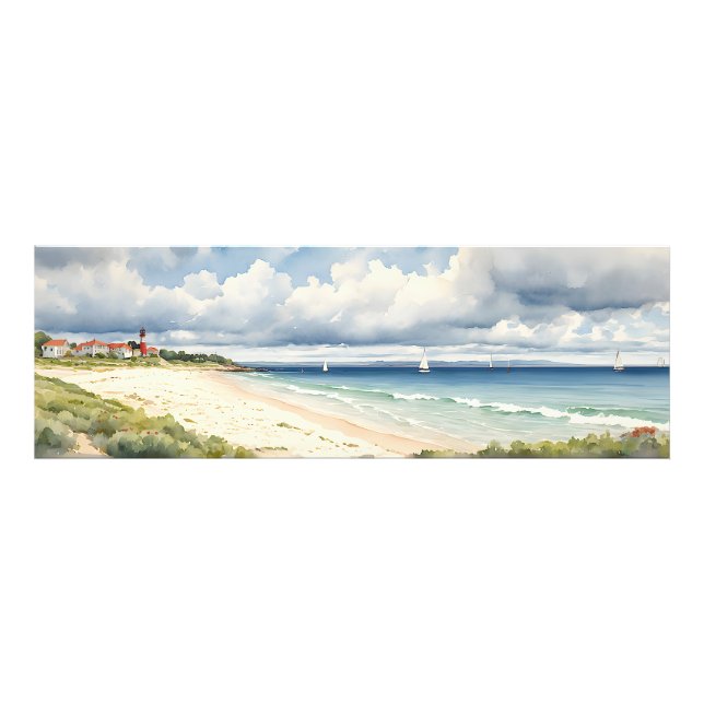 Wide Seascape “Norfolk Living By The Sea” Photo Print (Front)