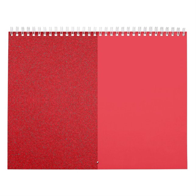 Wide Speckled Tomato Red Wall Calendar – Customise (Cover)