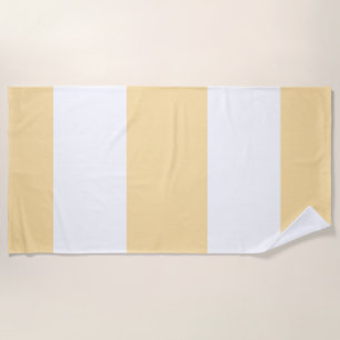 Wide Stripes Beige  Beach Towel