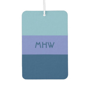 Wide Stripes custom monogram air freshner Car Air Freshener