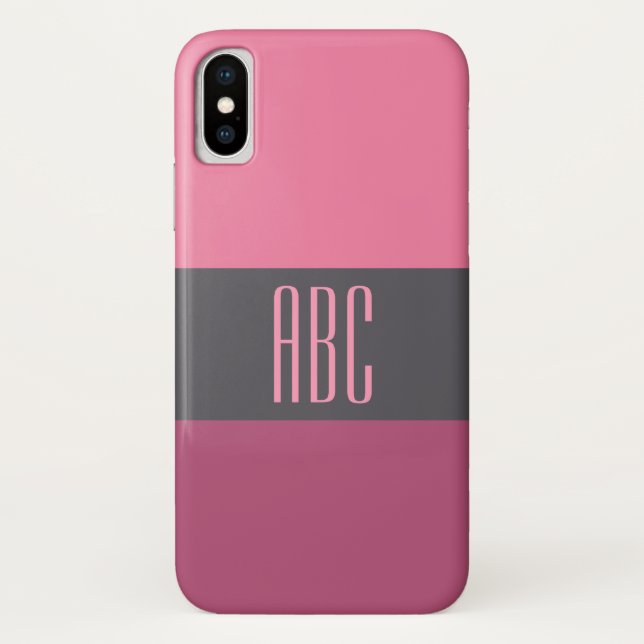 Wide Stripes custom monogram cases (Back)